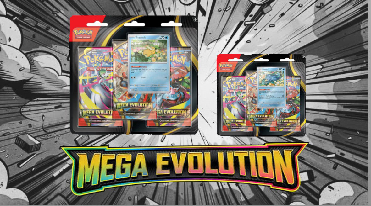 ME1 Mega Evolution 3 Pack Blister (Psyduck / Golduck)