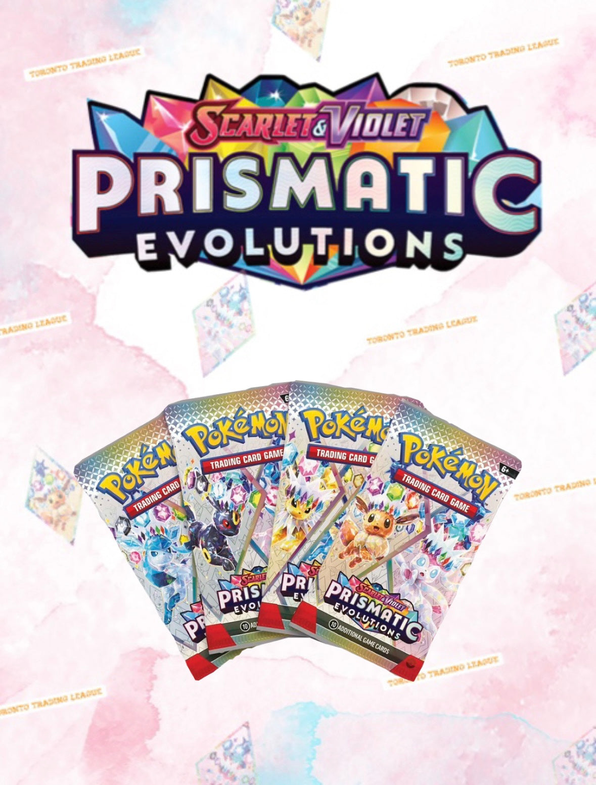 SV8.5 Prismatic Evolutions Booster Packs (2 packs)