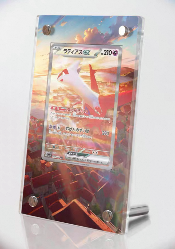 PTCG Display stand with background (Charizard ex / Latias/ Latios)
