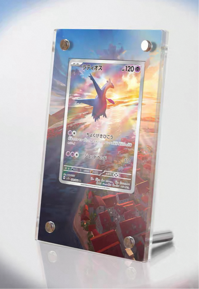 PTCG Display stand with background (Charizard ex / Latias/ Latios)
