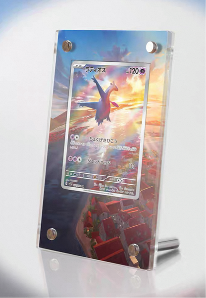 PTCG Display stand with background (Charizard ex / Latias/ Latios)
