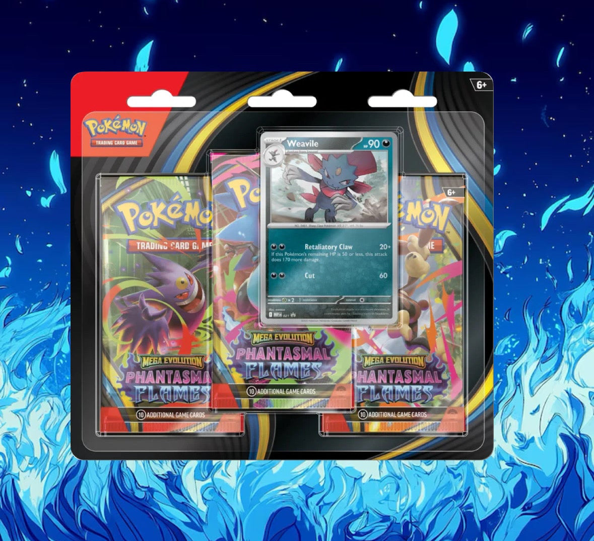 ME2 Phantasmal Flames 3 Packs Blister (Sneasel/ Weavile)