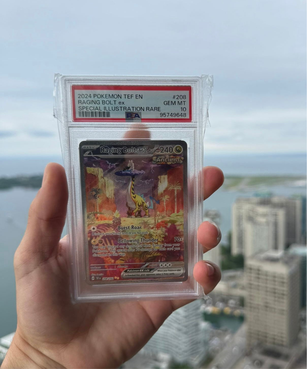 [PSA 10] Raging Bolt EX SIR #208/162