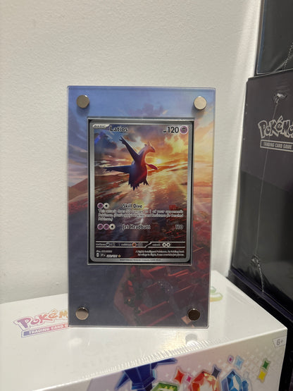 PTCG Display stand with background (Charizard ex / Latias/ Latios)