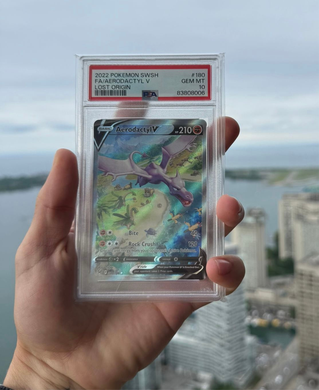 [PSA 10] Aerodactyl V #180/196