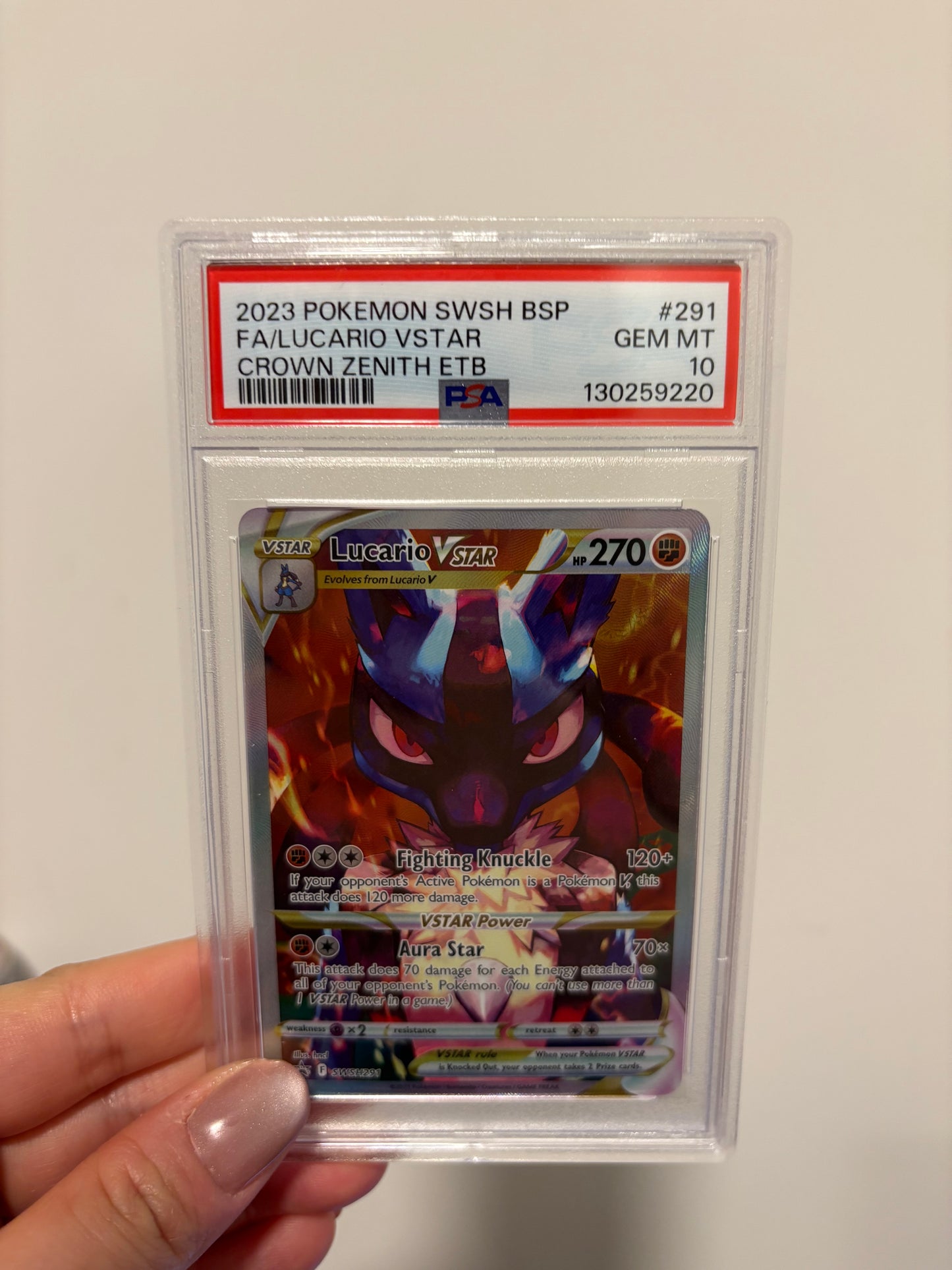 [ PSA 10 ] Lucario VSTAR (Promo) #291