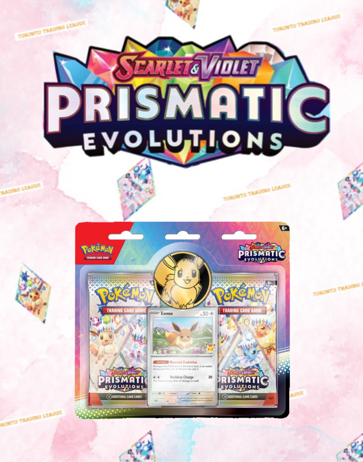 SV8.5 Prismatic Evolutions Eevee Blister (2packs)