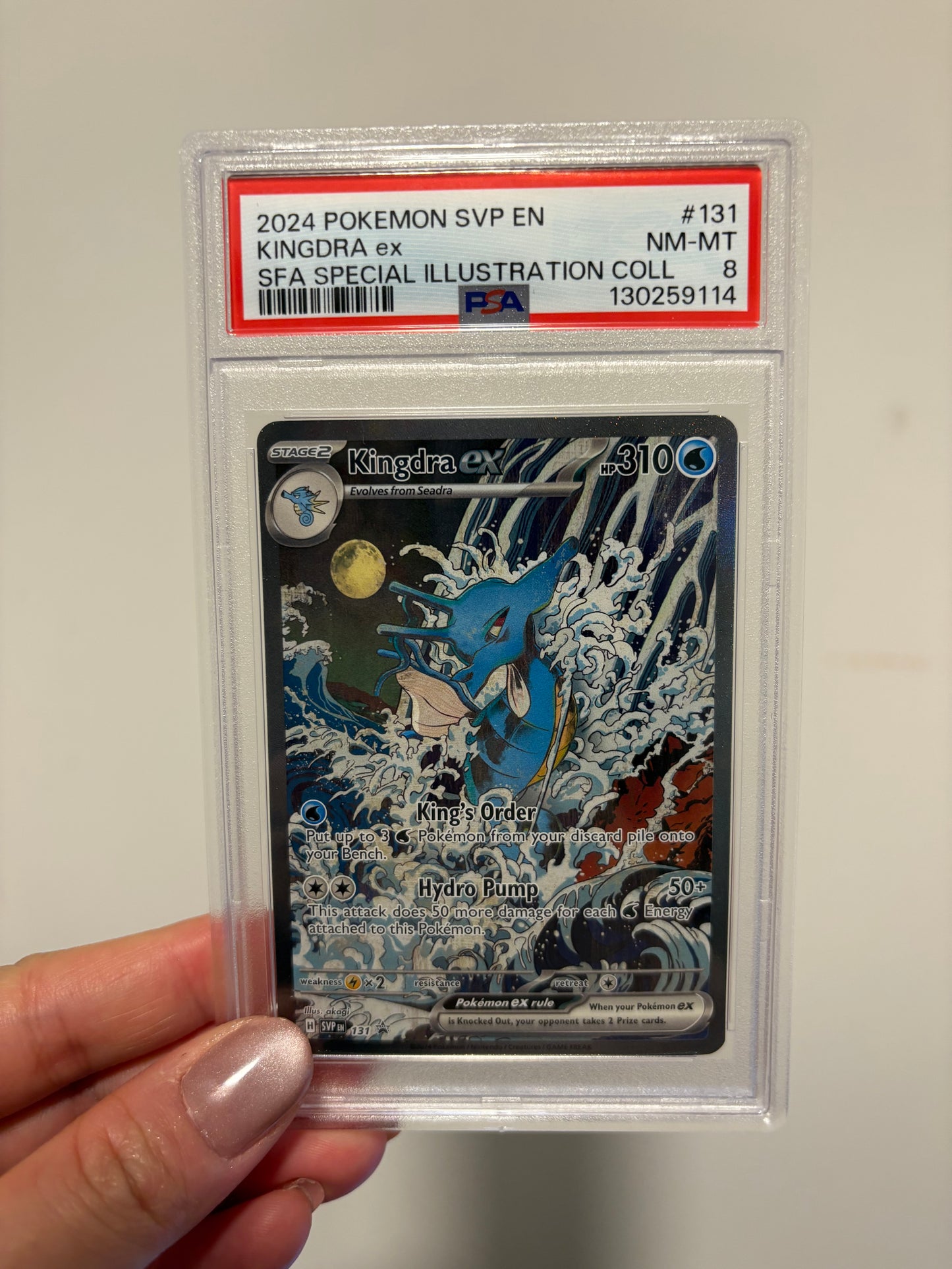 [ PSA 8 ] Kingdra ex (Promo) #131
