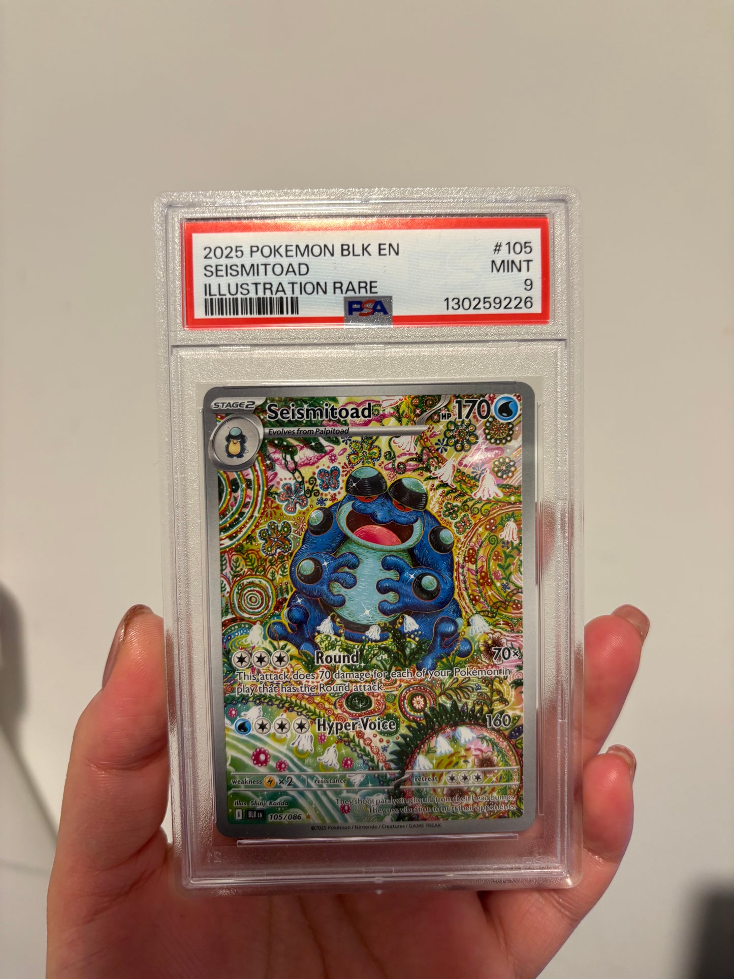 [ PSA 9 ]  Seismitoad #105
