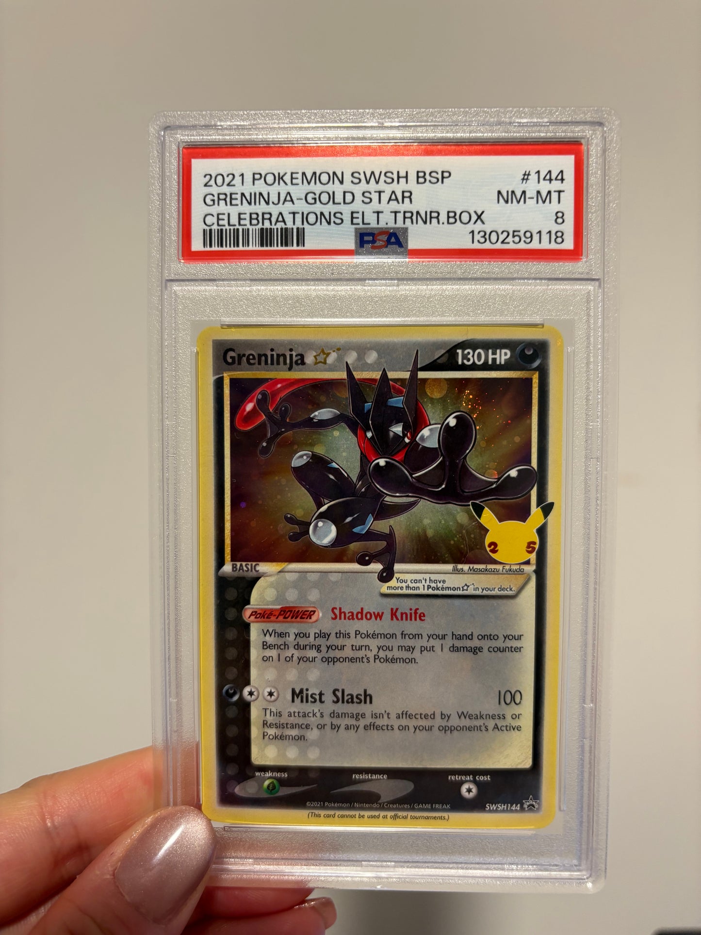 [ PSA 8 ] Greninja Star (Promo) #144