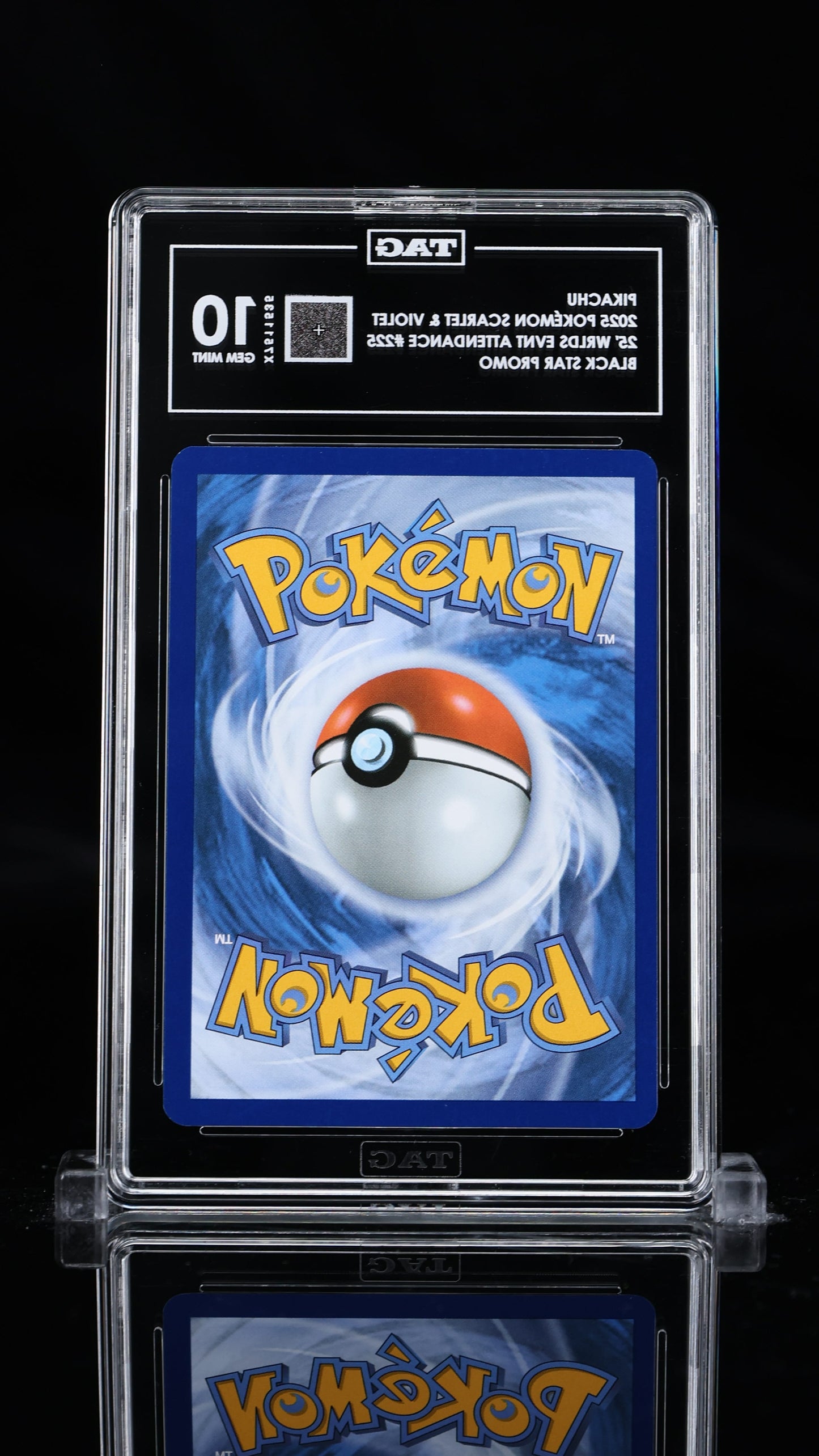 [TAG 10 Gem Mint] 2025 SV WORLD CHAMPIONSHIPS Pikachu #225 (Promo)