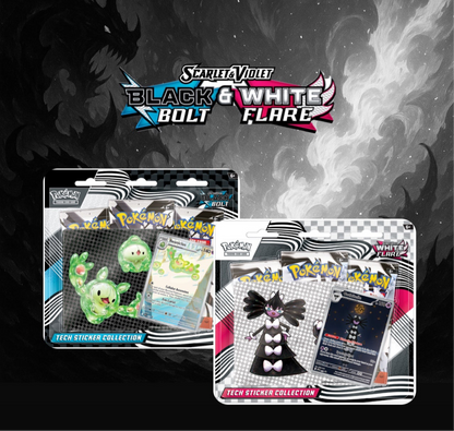 SV10.5 Black Bolt & White Flare Tech Sticker Collection