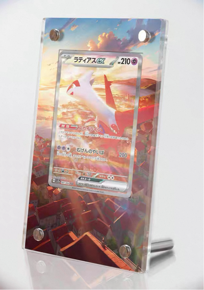 PTCG Display stand with background (Charizard ex / Latias/ Latios)