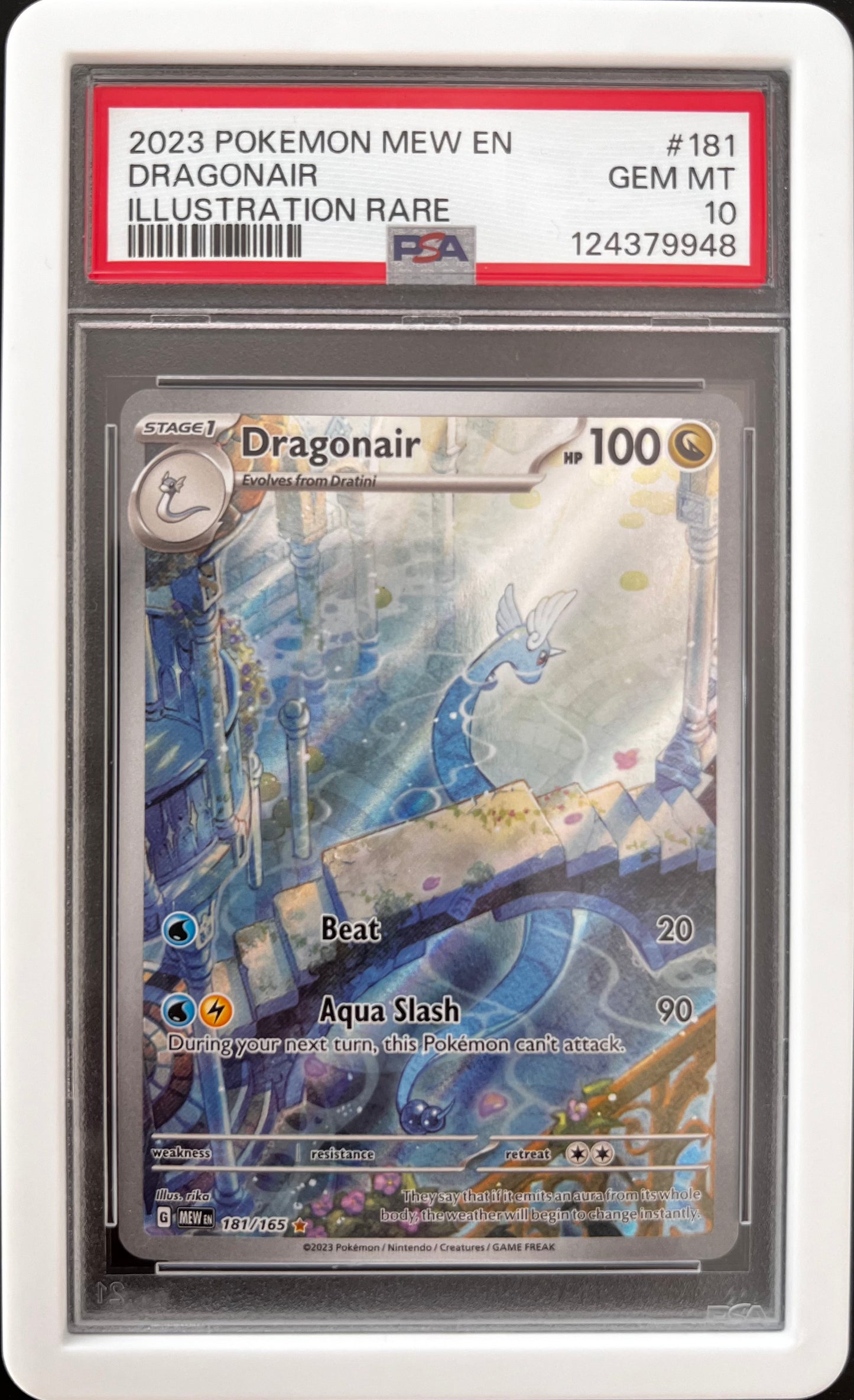 [ PSA 10 ]  Dragonair #181/165 (IR)