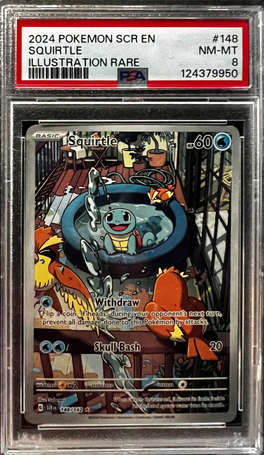 [ PSA 8 ] Squirtle #148/142 (IR)