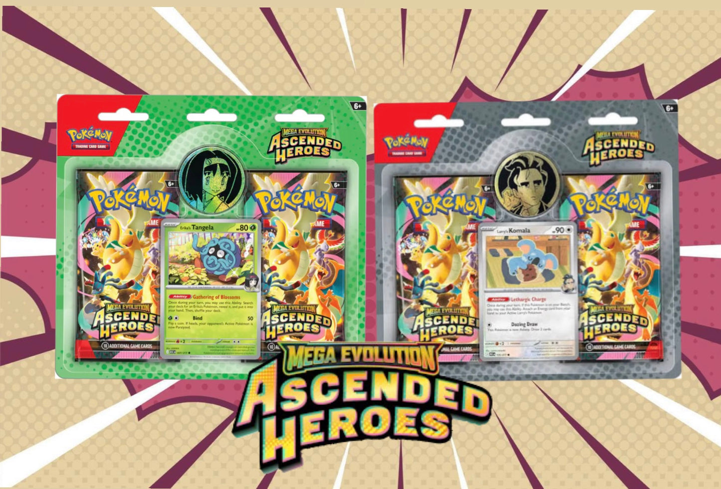 ME2.5 Ascended Heroes (wave 2) - 2 Packs Blister Larry/ Erika
