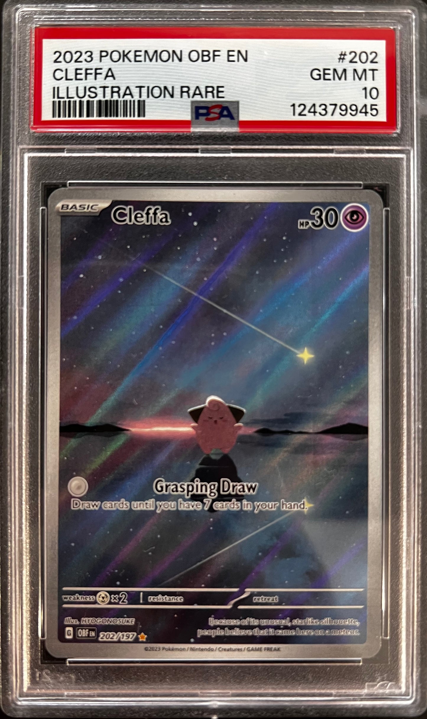 [ PSA 10 ]  Cleffa #202/197 (IR)