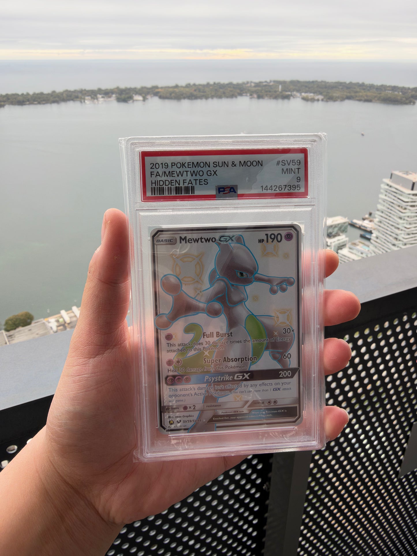 [ PSA 9 ] Mewtwo GX (Shiny Holo Rare) #SV59