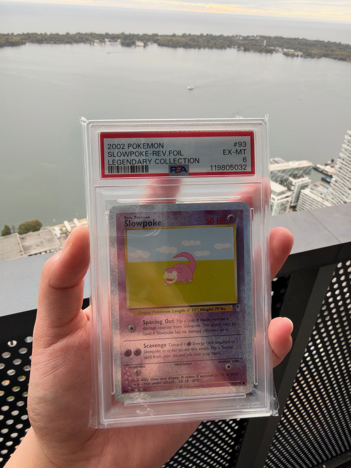 [ PSA 6 ] Slowpoke (Reverse Holofoil) #93