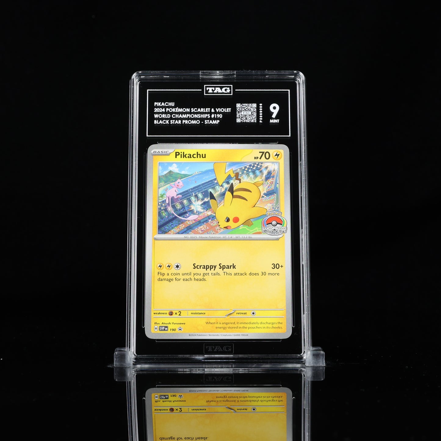 [TAG 9] 2024 SV WORLD CHAMPIONSHIPS Pikachu #190 (Promo)