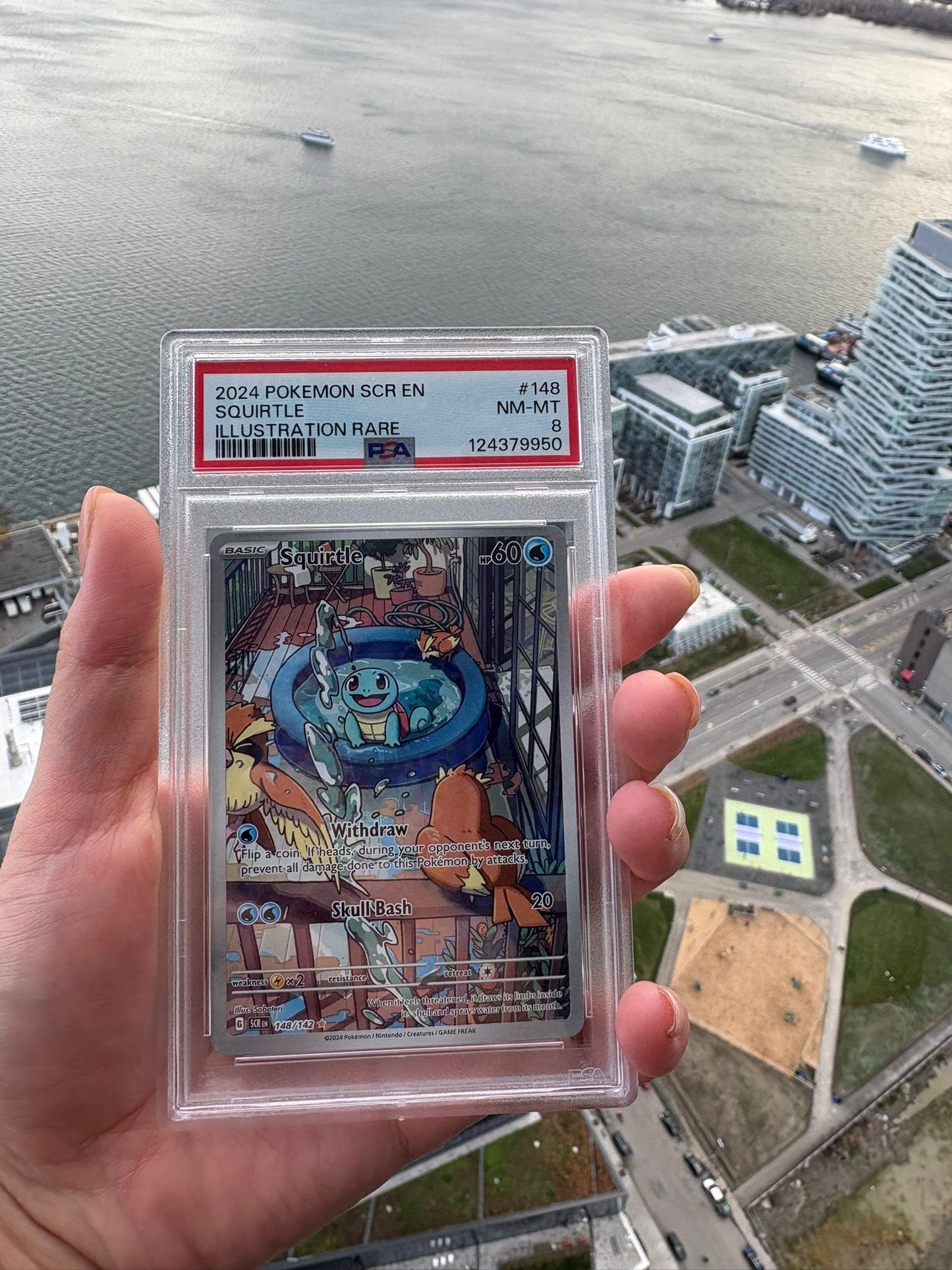 [ PSA 8 ] Squirtle #148/142 (IR)